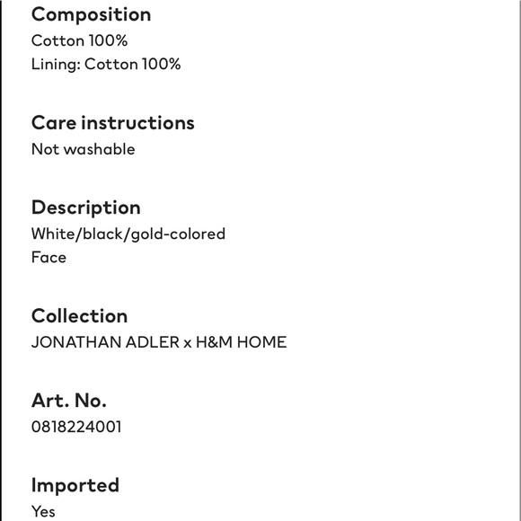 JONATHAN ADLER & H&M Pillow - Picture 13 of 13